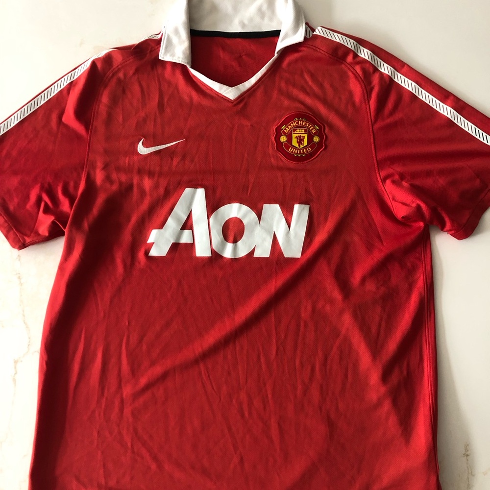 Nike Red Manchester United Soccer Jersey